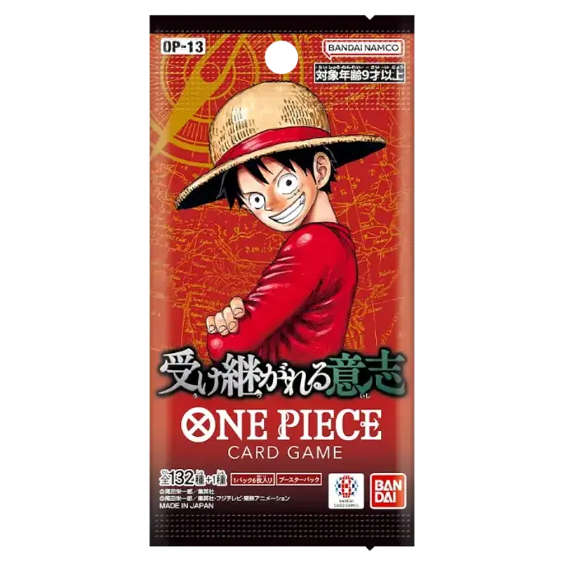 One Piece Card Game OP-13 Carrying on His Will – Booster Japonês 1