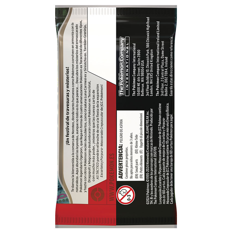 Pokémon TCG – Booster Mascarada Crepuscular (Escarlata & Púrpura) (Espanhol) 6