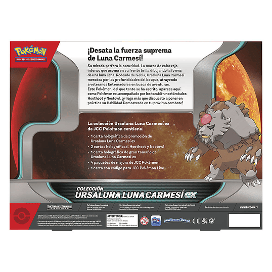 Pokémon TCG – Blister Ursaluna Lua Carmesim (Espanhol) 2