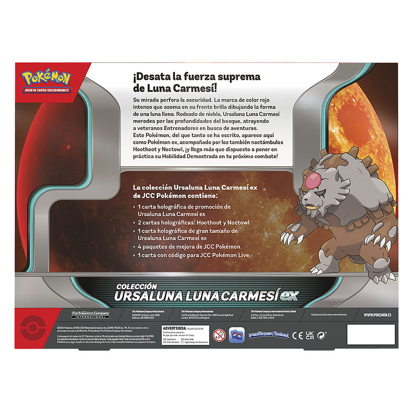 Pokémon TCG – Blister Ursaluna Lua Carmesim (Espanhol) 2