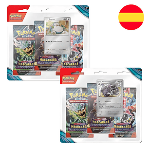 Pokémon TCG – Blister 3 Boosters Mascarada Crepuscular (Espanhol)