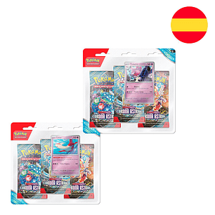 Pokémon TCG – Blister 3 Boosters Corona Astral (Escarlata & Púrpura) (Espanhol)