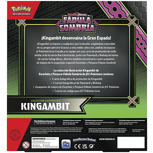 Pokémon TCG – Blister Kingambit Fábula Sombria IR Collection (SV 6.5) (Espanhol)