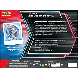 Pokémon TCG – Zacian ex de Paul Box (Espanhol)
