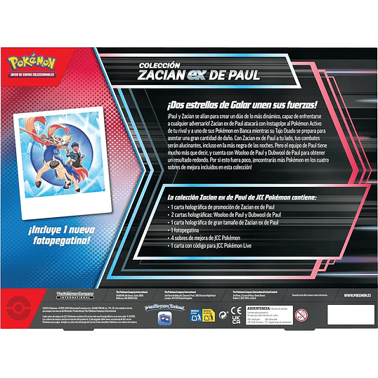 Pokémon TCG – Zacian ex de Paul Box (Espanhol) 2