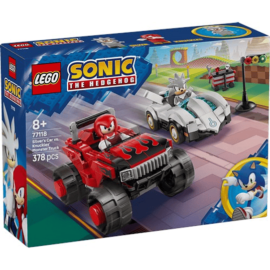 LEGO Sonic the Hedgehog – Carro do Silver vs. Monster Truck do Knuckles (77118) 1
