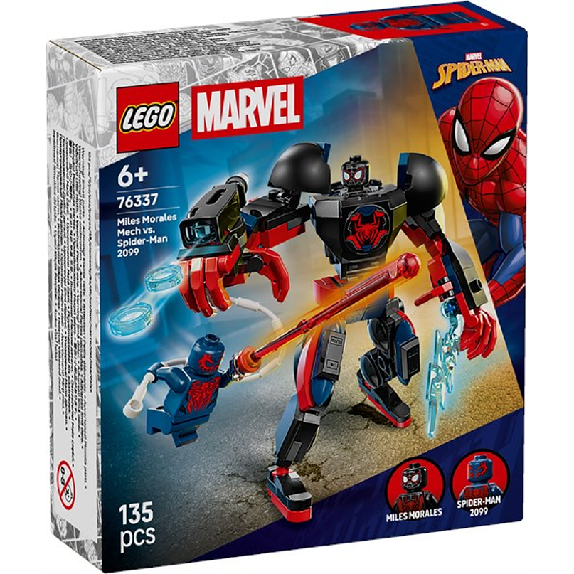 LEGO 76337 Super Heroes Marvel - Mech di Miles Morales vs. Spider-Man 2099 LEGO | LEGO In Uscita Release date: 1/31/2026 € 9.70  1   Category:	LEGO Publisher:	LEGO Release date:	1/31/2026 EAN:	5702018 1