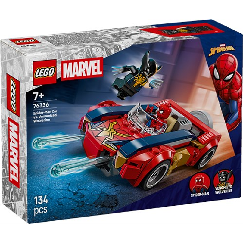 LEGO Marvel Super Heroes – Carro do Spider-Man vs. Wolverine Venomizado (76336) 1