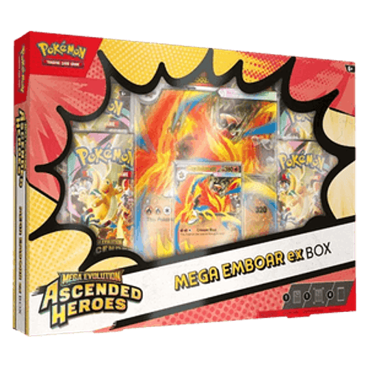 Pokémon TCG – Ascended Heroes: Mega Emboar ex Box (English) 1