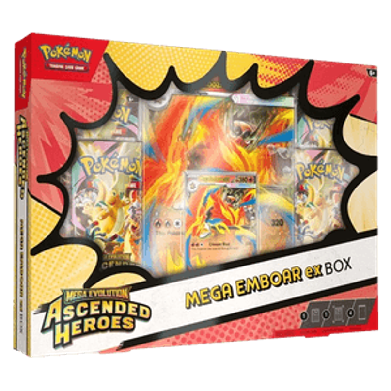 Pokémon TCG – Ascended Heroes: Mega Emboar ex Box (English) 1