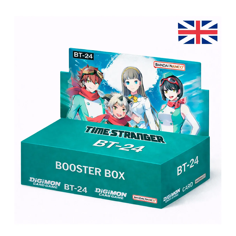 Digimon Card Game Booster Box BT-24 Time Stranger (24 Packs) EN – Display Oficial 1