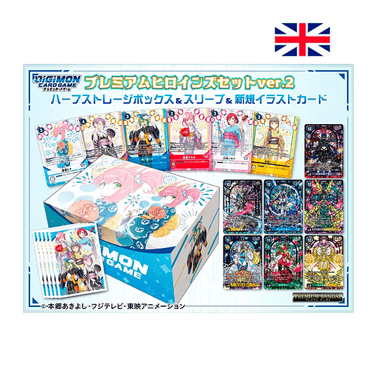 Digimon Card Game Premium Heroines Set Ver. 2 PB-23 EN – Premium Set Oficial 1