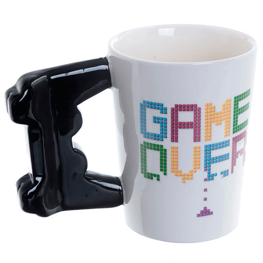 Caneca 3D Gaming Game Over com Asa em Forma de Comando 11cm 4