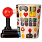 Caneca 3D Gaming Pixel Game Over com Asa Joystick 11cm - Miniatura 3