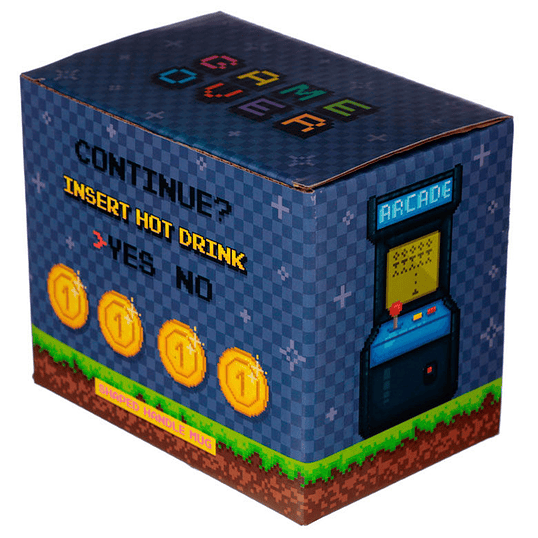 Caneca 3D Gaming Pixel Game Over com Asa Joystick 11cm 4