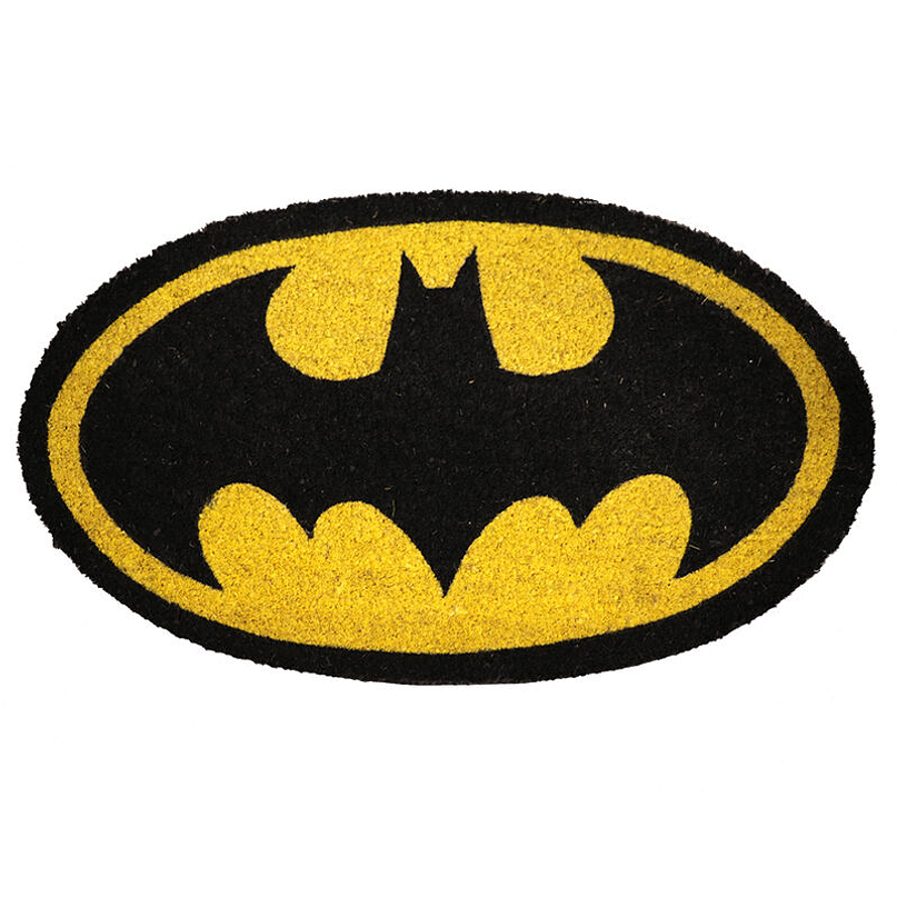 Tapete de Entrada Batman DC Comics Logo 60x40cm Fibra de Coco 1