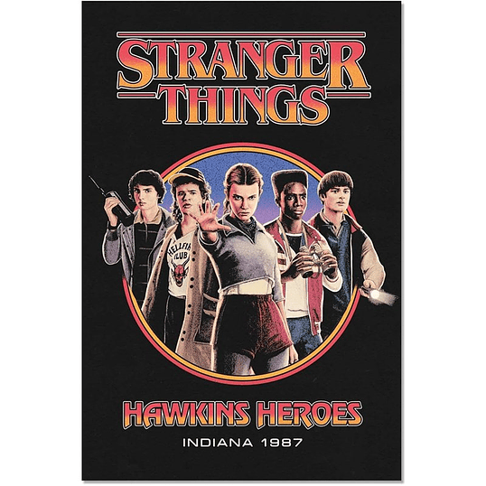 Poster Stranger Things Hawkins Heroes 91,5x61cm 1