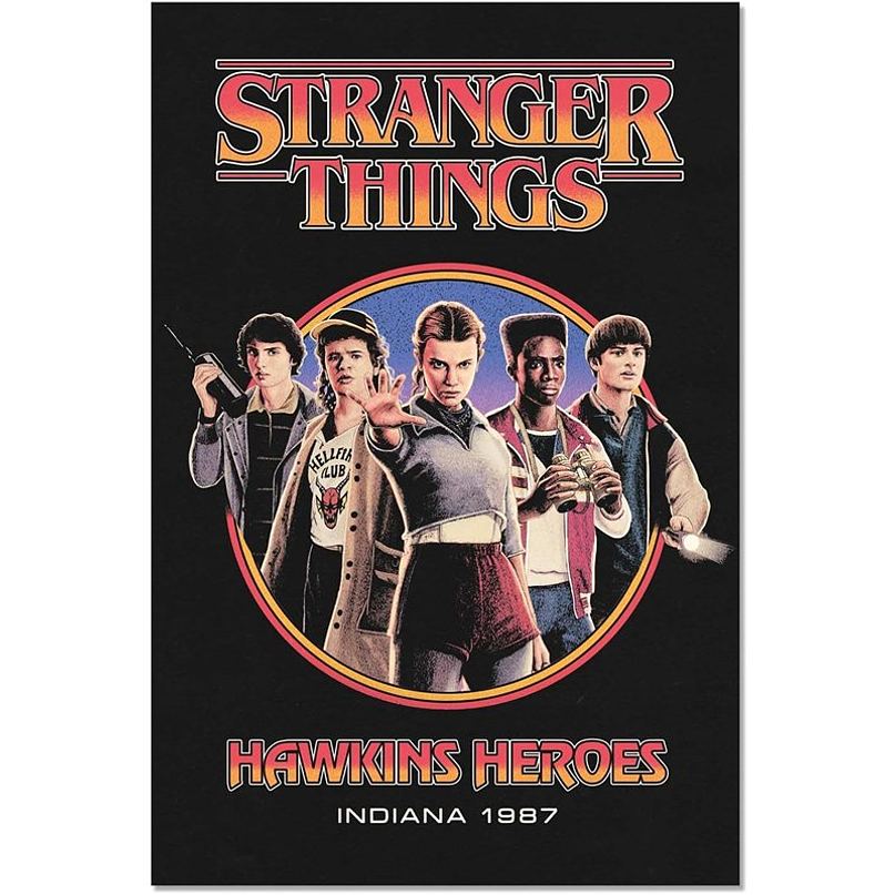 Poster Stranger Things Hawkins Heroes 91,5x61cm 1