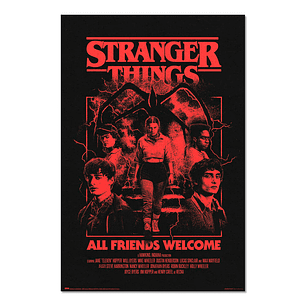 Poster All Friends Welcome Stranger Things 91,5x61cm