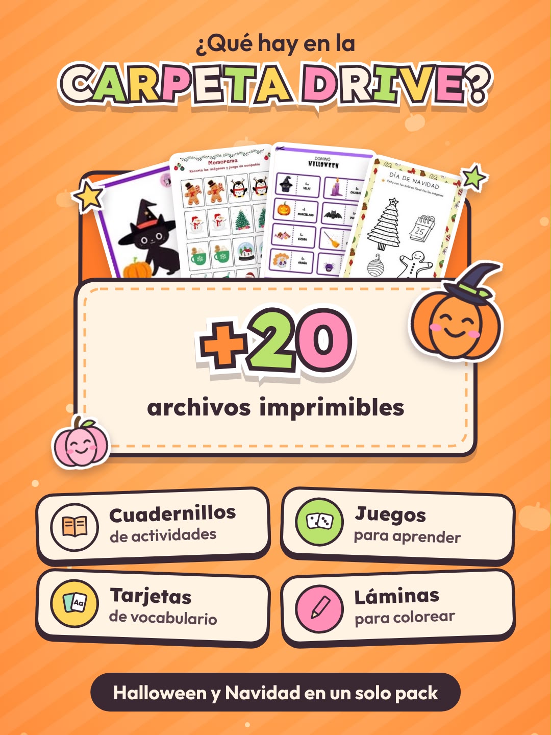 ⏰ OFERTA FLASH: RECURSOS DE HALLOWEEN Y NAVIDAD 🎃FIN DE AÑO🎃 2