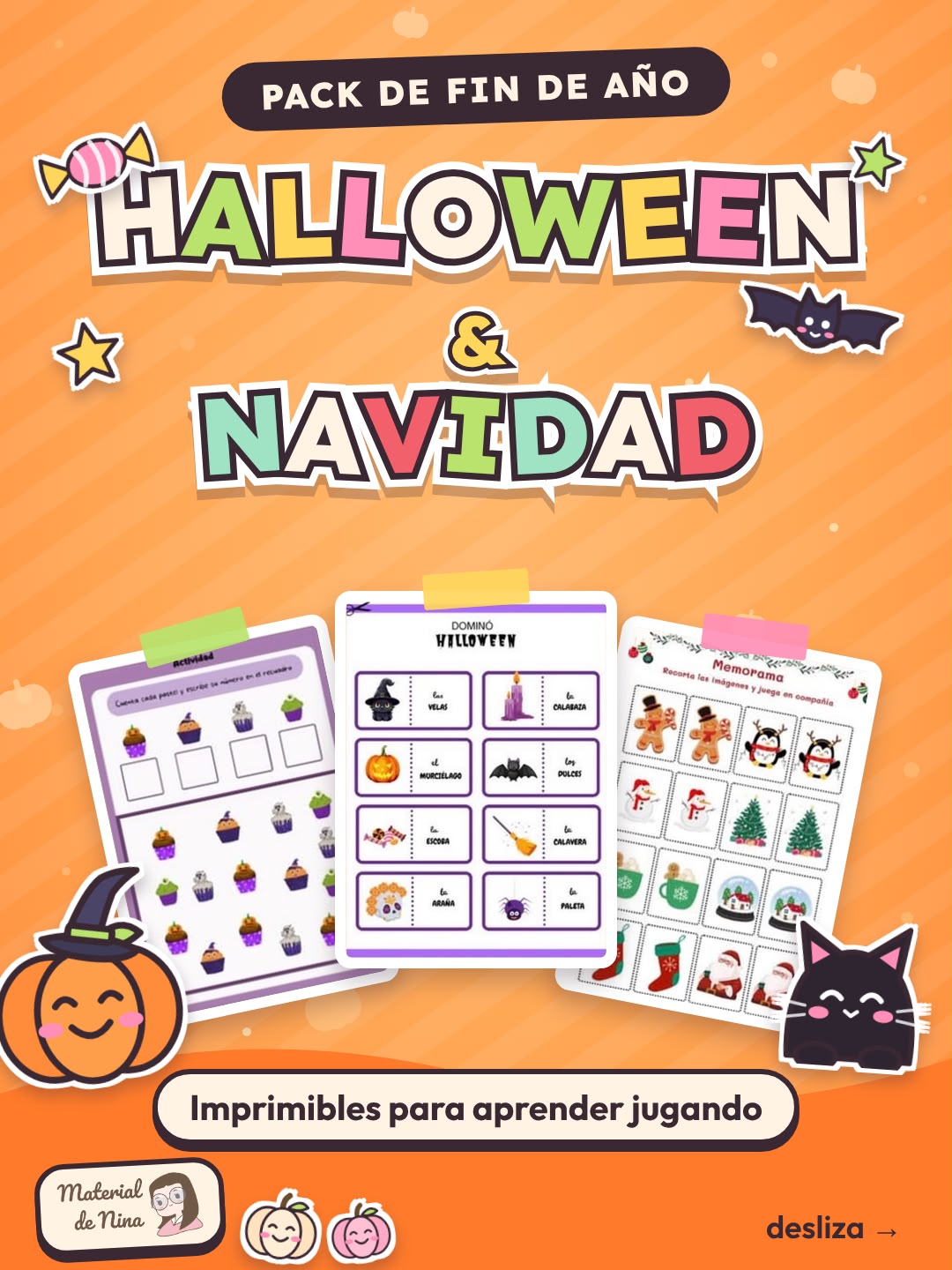 ⏰ OFERTA FLASH: RECURSOS DE HALLOWEEN Y NAVIDAD 🎃FIN DE AÑO🎃 1