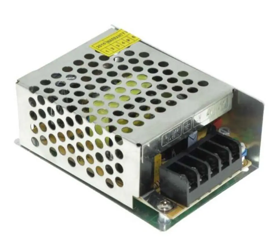 Fonte de Alimentação Metálica para Fita LED 36W 12V 3A (IP20) - Optonica 1