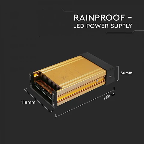 Fonte de Alimentação Metálica para Fita LED 400W 12V 33A (IP45) - V-TAC