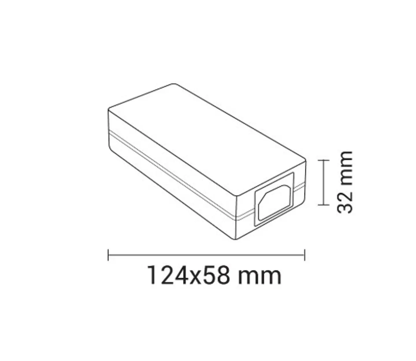 Fonte de Alimentação para Fita LED 60W 12V 5A (IP20) - Optonica 2
