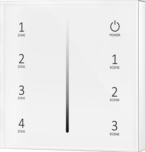 Comando de Parede 4 Zonas para Fita LED Monocolor (Dimmable)