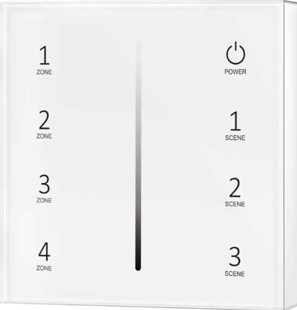 Comando de Parede 4 Zonas para Fita LED Monocolor (Dimmable) 1
