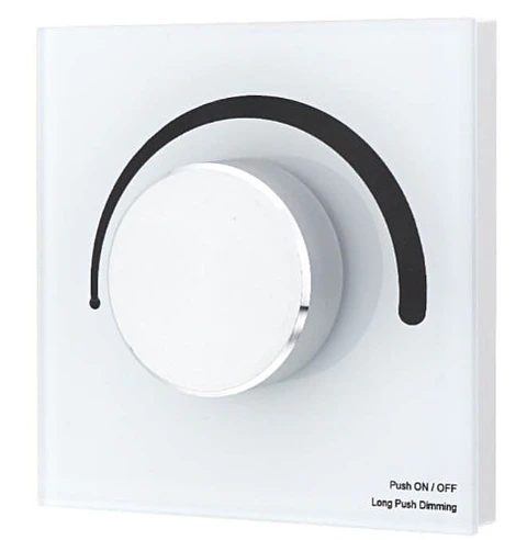 Controlador de Luminosidade / Dimmer de Parede Rotativo (12-24VDC) - Optonica