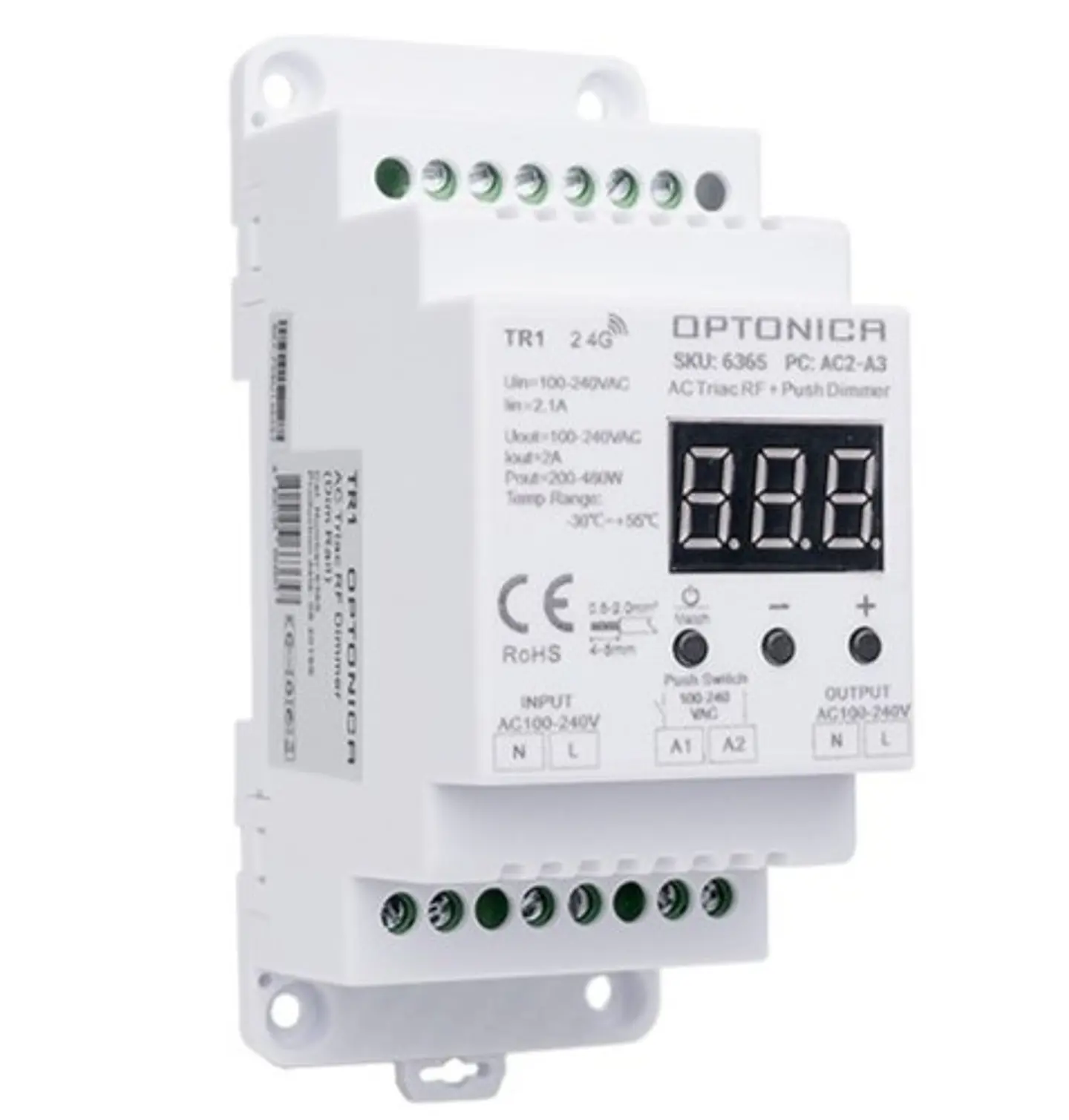 Dimmer / Regulador TRIAC AC (100-240V) - Optonica 1