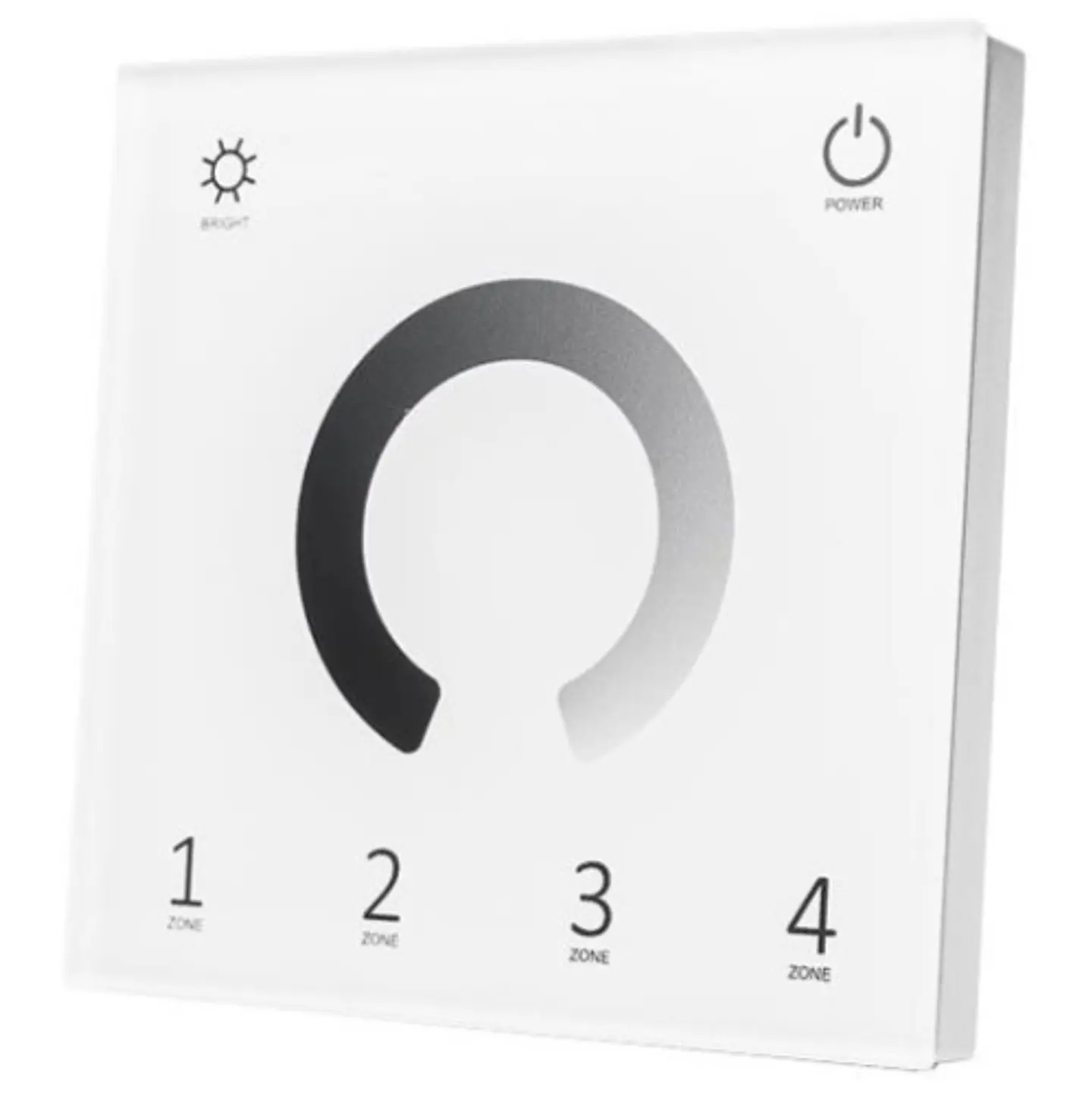 Comando de Parede Tátil 4 Zonas para Fita LED Monocolor (Dimmer) - Branco 1