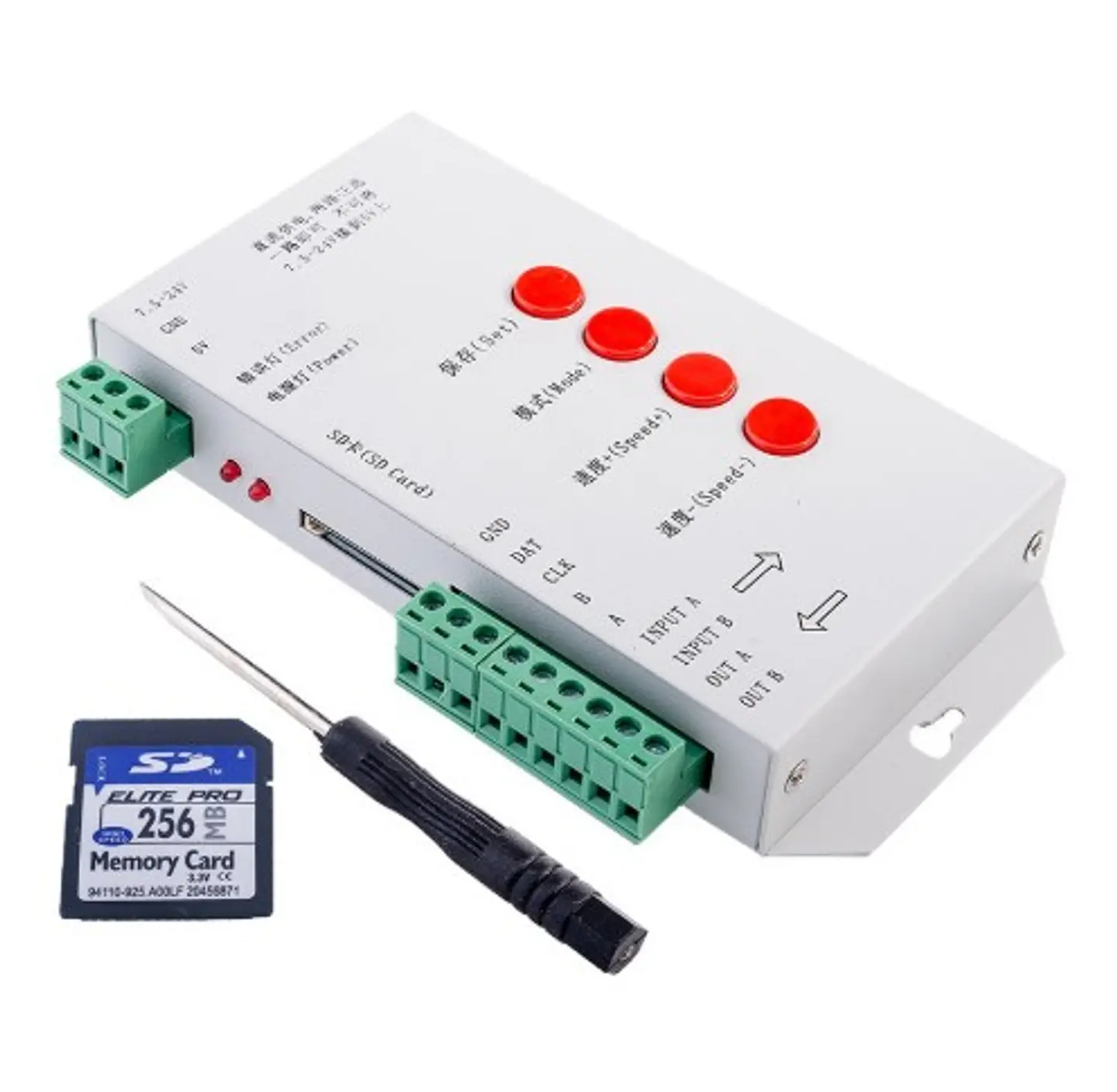 Controlador Digital para Fita LED (Cartão SD) - Optonica 2