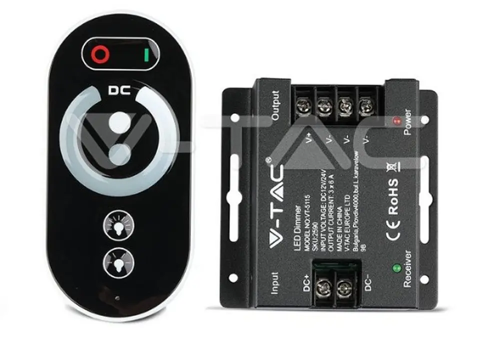 Controlador Dimmer LED com Comando Tátil (3 Canais / 18A) - V-TAC 1