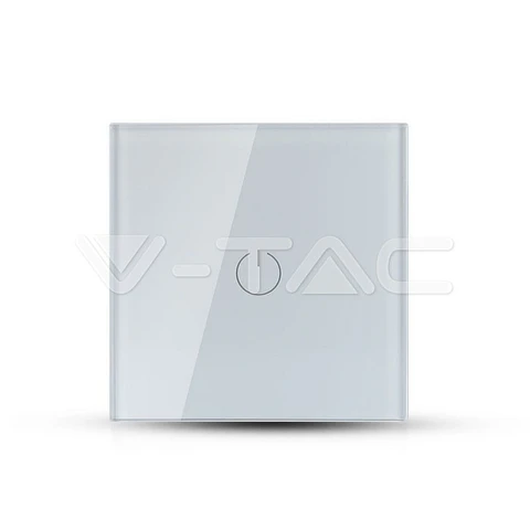 Interruptor de Parede Tátil Wi-Fi (3 Botões / Padrão UK) - V-TAC Branco