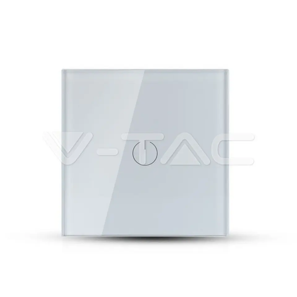 Interruptor de Parede Tátil Wi-Fi (3 Botões / Padrão UK) - V-TAC Branco 1