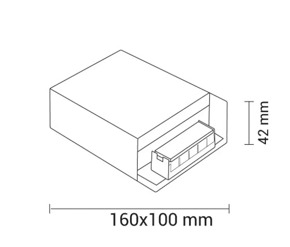 Fonte de Alimentação Metálica para Fita LED 60W (24V / 2.5A) 2