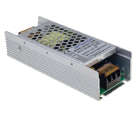 Fonte de Alimentação Metálica em Alumínio para Fita LED 60W (12V / 5A)