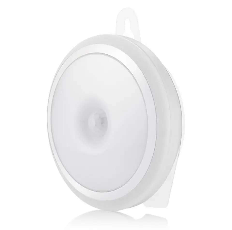 Mini Luz LED Redonda para Armários 0.5W com Sensor PIR e Pilhas - Optonica 1