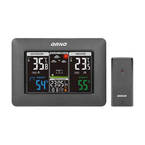 Estação Meteorológica Sem Fios com Temperatura e Humidade (Interior/Exterior) - ORNO