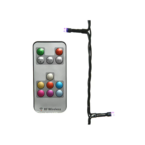 Grinalda LED Dançante com Comando Multicor 100 LEDs (IP44) 14,9m - LUMINEO