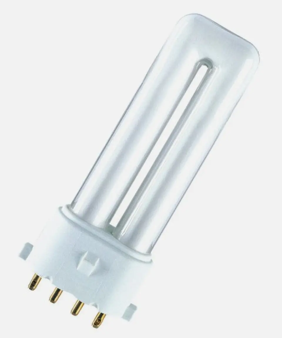 Lâmpada Fluorescente Compacta OSRAM DULUX S/E 7W/840 (4000K) 2G7 - 4 Pinos 1