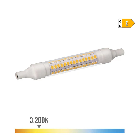 Lâmpada LED Linear R7s 118mm 9W (Equiv. 80W) 1150lm 3000K - EDM