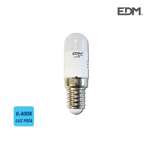 Lâmpada LED Pebetero E14 2,5W (Equiv. 30W) 220lm 6400K Luz Fria - EDM