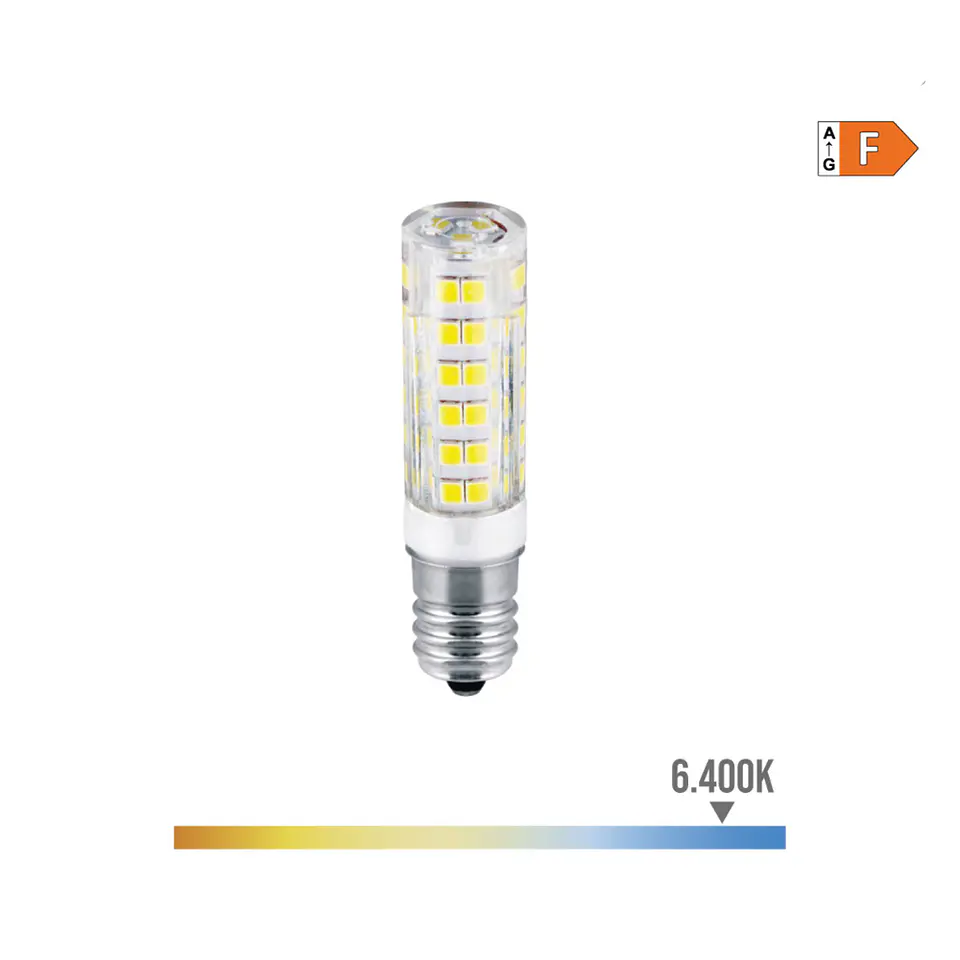 Lâmpada LED Pebetero E14 4,5W (Equiv. 39W) 450lm 6400K Luz Fria - EDM 1