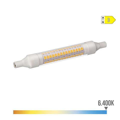Lâmpada LED Linear R7s 118mm 9W (Equiv. 87W) 1280lm 6400K Luz Fria - EDM