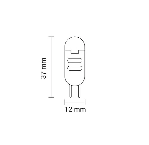 Lâmpada LED G4 2W (Equiv. 18W) 170lm 2800K 12V DC Plástico - OPTONICA
