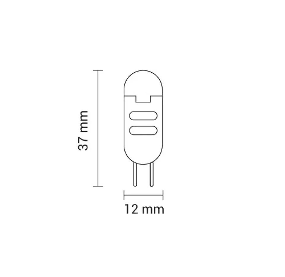 Lâmpada LED G4 2W (Equiv. 18W) 170lm 2800K 12V DC Plástico - OPTONICA 2