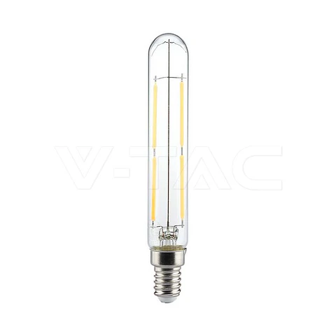 Lâmpada LED Filamento T20 E14 4W 400lm 2700K Luz Natural Vidro Transparente - V-TAC